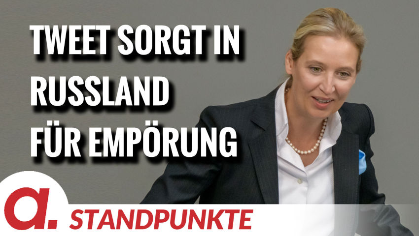 Weidel-Tweet sorgt in Russland für Empörung | Von Wolfgang Effenberger