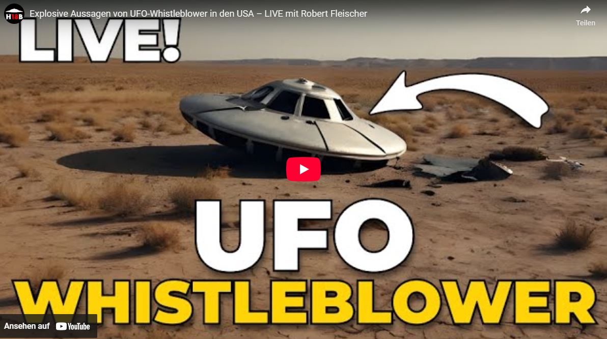 Explosive Aussagen von UFO-Whistleblower in den USA – LIVE mit Robert Fleischer