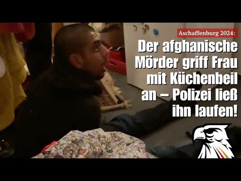 Aschaffenburg: Der afghanische Mörder griff Frau mit Küchenbeil an – Polizei ließ ihn laufen!