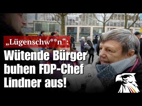 „Lügenschw**n“: Wütende Bürger buhen FDP-Chef Lindner aus!