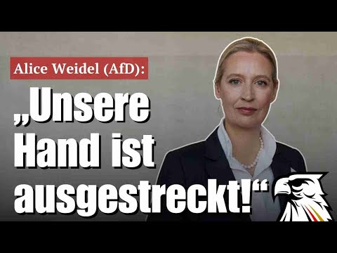 Alice Weidel (AfD): „Unsere Hand ist ausgestreckt!“