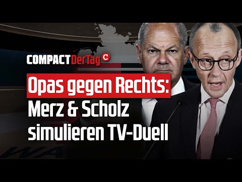 Opas gegen Rechts: Merz und Scholz simulieren TV-Duell💥