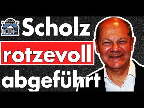 Scholz völlig betrunken! Er wird aus dem Saal geführt – wann hat diese Schande ein Ende?