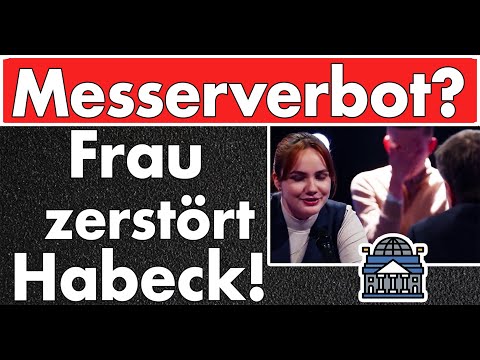 Frau zerstört Robert Habeck beim Thema Messerverbot! Hart aber fair 360 wird zur Qual für Grüne!