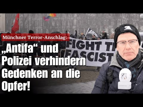 Münchner Terror-Anschlag: „Antifa“ und Polizei verhindern Gedenken an die Opfer!