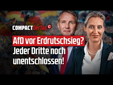 AfD vor Erdrutschsieg! Jeder Dritte noch unentschlossen! 💥