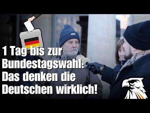 1 Tag bis zur Bundestagswahl🇩🇪: Das denken die Deutschen wirklich!