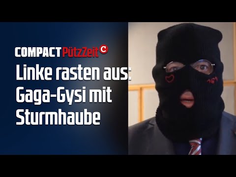 Linke rasten aus: Gaga-Gysi mit Sturmhaube!