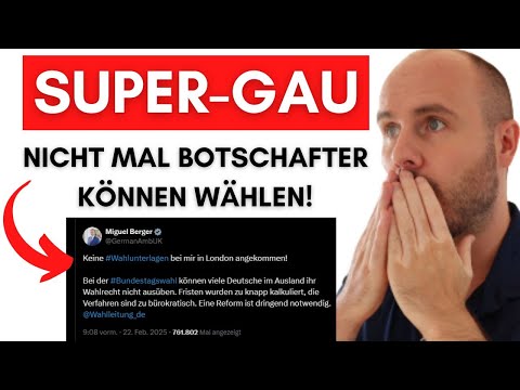 Katastrophe: Hunderttausende im Ausland konnten NICHT wählen!