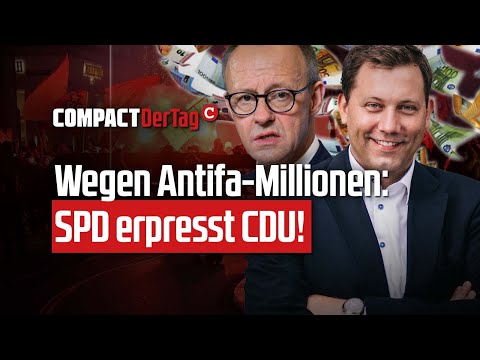 Wegen Antifa-Millionen: SPD erpresst CDU!💥