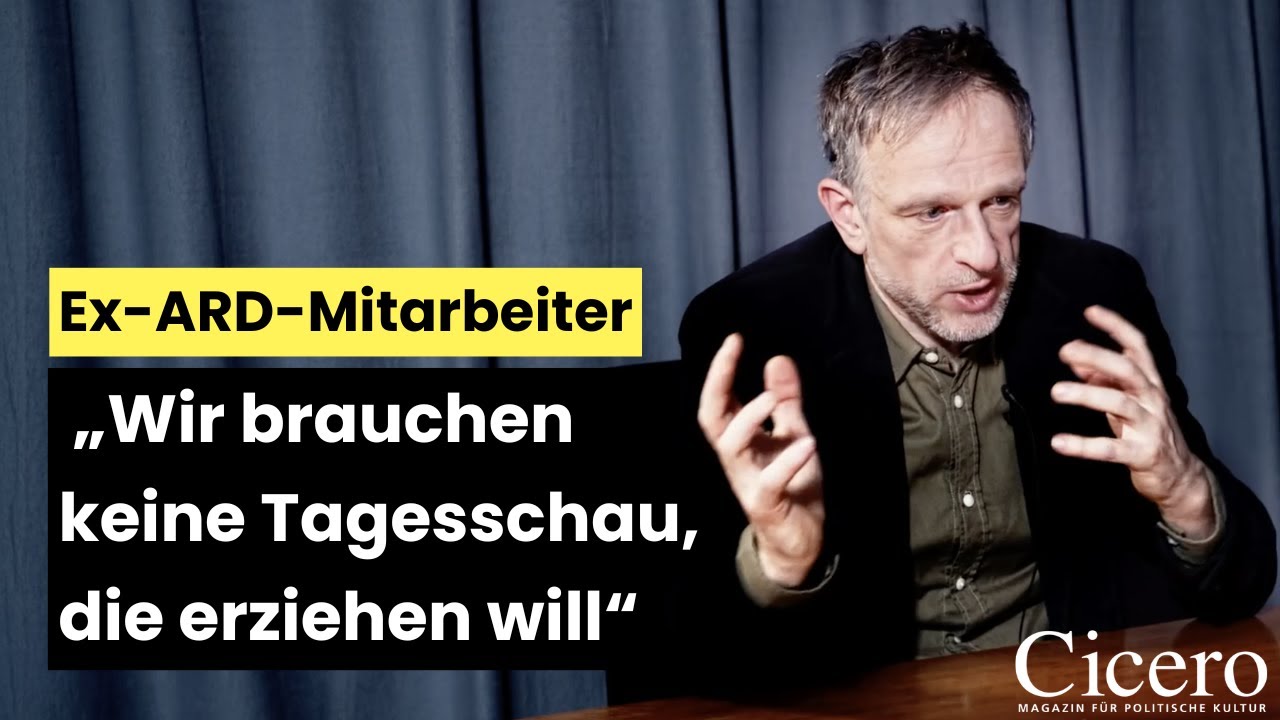 „Wir brauchen keine Tagesschau, die erziehen will“ – Ex-ARD-Redakteur Alexander Teske im Gespräch