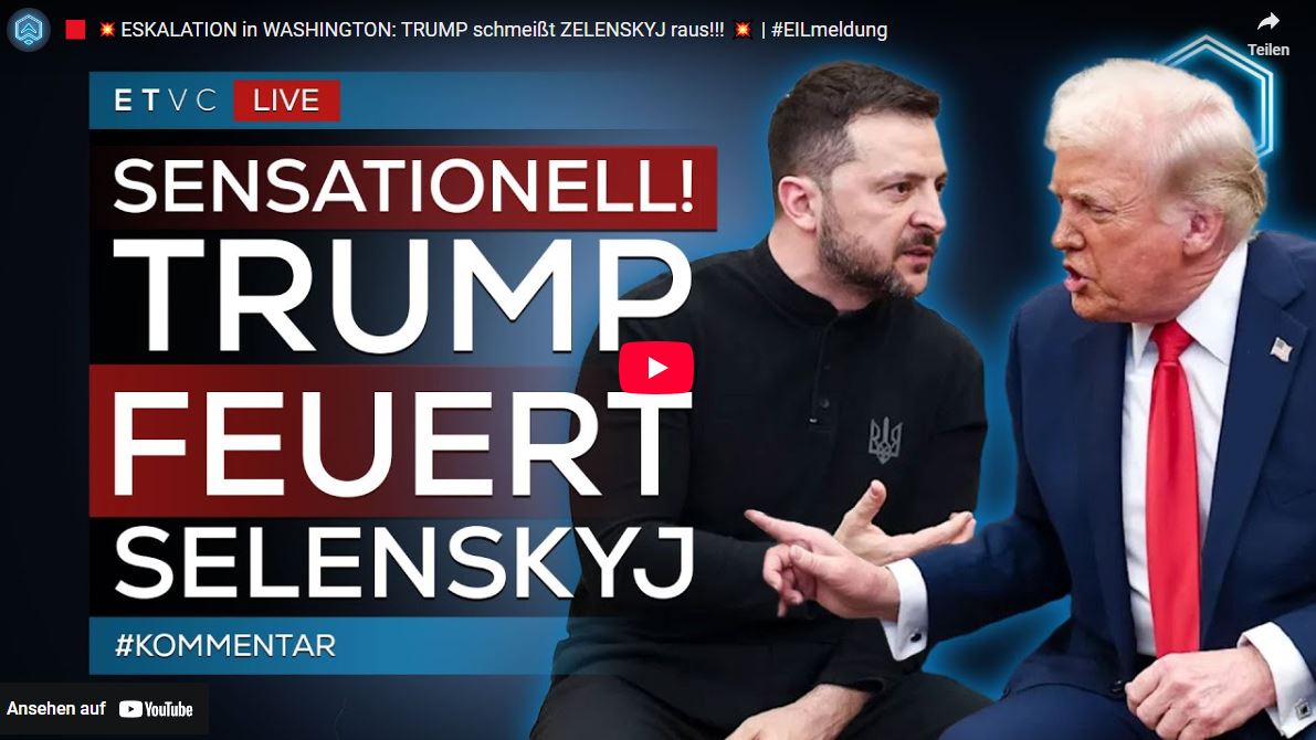 ESKALATION in WASHINGTON: TRUMP schmeißt ZELENSKYJ raus!!!