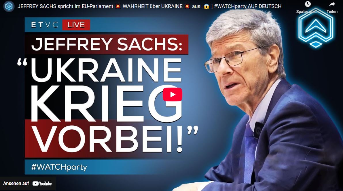 JEFFREY SACHS spricht im EU-Parlament 💥 WAHRHEIT über UKRAINE 💥 aus! 😱 | #WATCHparty AUF DEUTSCH