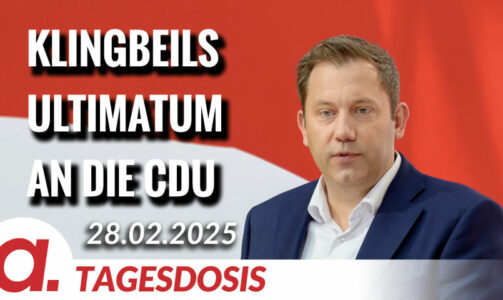 Klingbeils Ultimatum an die CDU | Von Norbert Häring