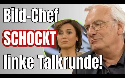 PAUKENSCHLAG! Ex-Bild Chef spricht aus, was Linke NICHT HÖREN WOLLEN!