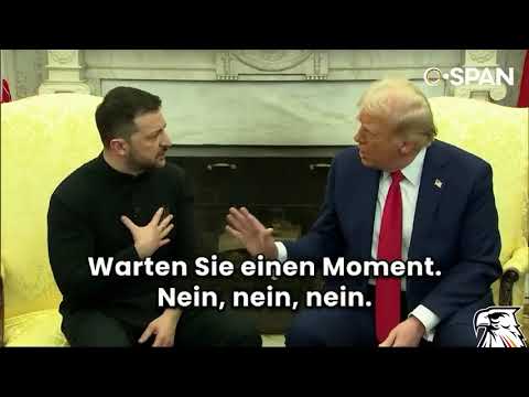 🚨TRUMP UND VANCE ZERLEGEN SELENSKYJ! HIER MIT DEUTSCHEN UNTERTITELN!🚨