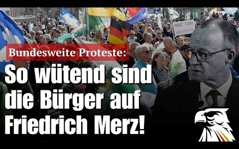 Bundesweite Proteste: So wütend sind die Bürger auf Friedrich Merz!