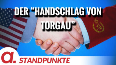 Mehr über den Artikel erfahren Der „Handschlag von Torgau“ am 26. April 1945 | Von Hermann Ploppa