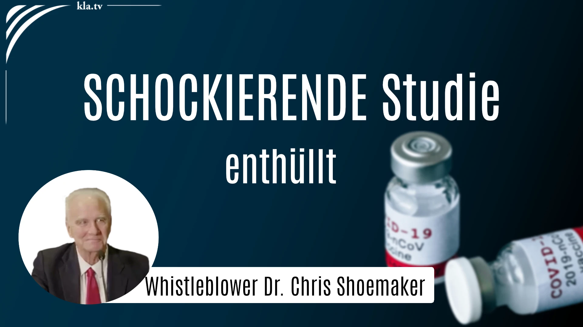 Schockierende Studie – Whistleblower Dr. Chris Shoemaker packt aus