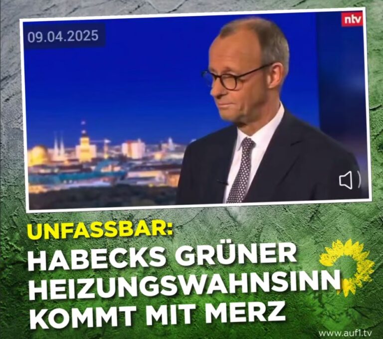 Mehr über den Artikel erfahren Dieses Video macht fassungslos: Merz verkündet seine grünen Regierungspläne zum Heizungstausch.