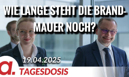 Wie lange steht die Brandmauer zur AfD noch? | Von Uwe Froschauer