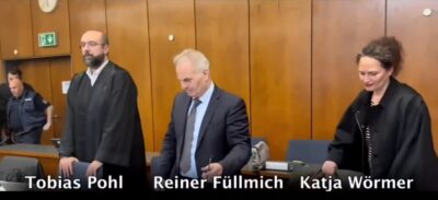 Mehr über den Artikel erfahren „3 Jahre 9 Monate Haft für Fuellmich“ – Aufnahmen aus dem Gerichtssaal
