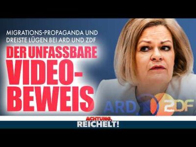 Mehr über den Artikel erfahren Video-Beweis! Faeser lacht über Zahlen zu Vergewaltigung & Messergewalt | Achtung, Reichelt!