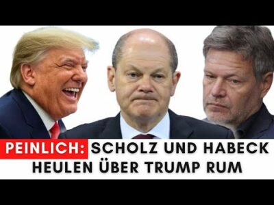 Mehr über den Artikel erfahren Blamage: Scholz & Habeck rasten wegen Trump-Zöllen komplett aus!