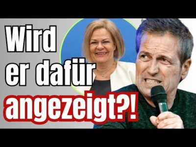 Mehr über den Artikel erfahren WELTKLASSE! Dieter Nuhr rechnet mit Faeser ab!