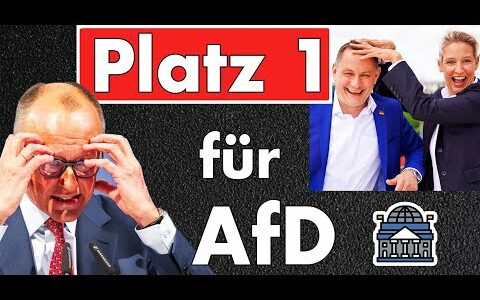 AfD triumphiert: stärkste Partei in Umfragen! Die CDU & CSU sind weit abgeschlagen – CDU brennt.