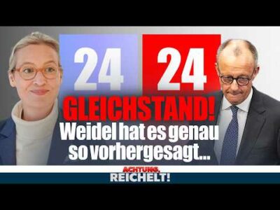 Mehr über den Artikel erfahren 24:24! AfD holt CDU ein – und Weidel hat es genau so vorhergesagt | Achtung, Reichelt! vom 07.04.25