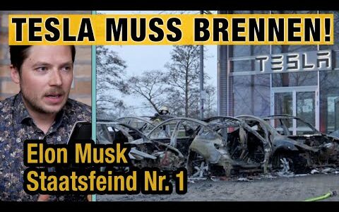 Tesla am ENDE? E-Autos abfackeln für die Demokratie! Kampf gegen Elon Musk