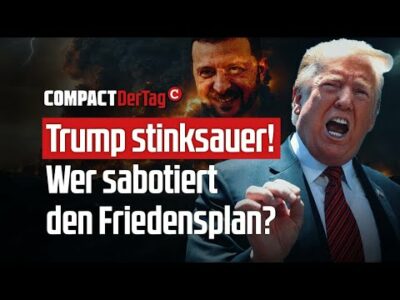 Mehr über den Artikel erfahren Trump stinksauer! Wer sabotiert den Friedensplan?💥