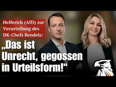 Mehr über den Artikel erfahren Helferich (AfD) zur Verurteilung des DK-Chefs Bendels: „Das ist Unrecht, gegossen in Urteilsform!“