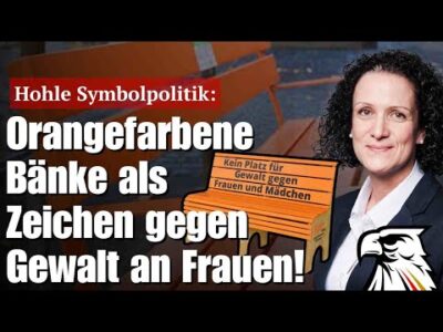 Mehr über den Artikel erfahren Hohle Symbolpolitik: Orangefarbene Bänke als Zeichen gegen Gewalt an Frauen! | Nicole Höchst (AfD)