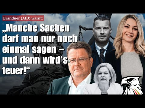 Brandner (AfD) warnt: „Manche Sachen darf man nur noch einmal sagen – und dann wird’s teuer!“