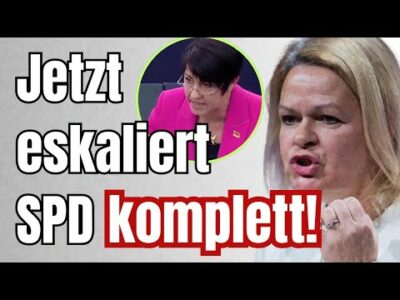 Mehr über den Artikel erfahren Faeser AUFGEFLOGEN! Sie gibt LIVE UNGLAUBLICHES zu!