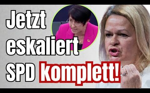 Faeser AUFGEFLOGEN! Sie gibt LIVE UNGLAUBLICHES zu!