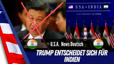 Mehr über den Artikel erfahren J.D.Vance in Indien: Trumps Signal an Peking: USA starten Handelsgespräche mit Indien statt mit China