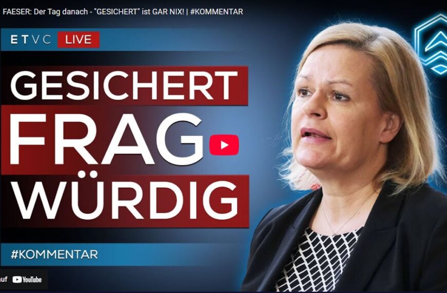 FAESER: Der Tag danach – „GESICHERT“ ist GAR NIX! | #KOMMENTAR
