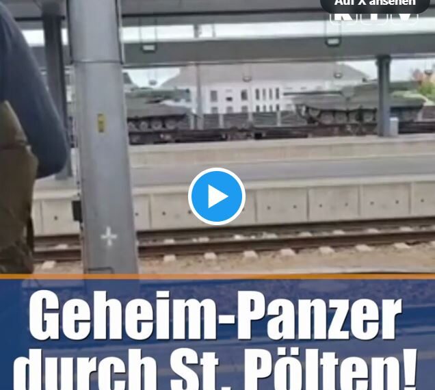 Geheim-Panzer durch St. Pölten/Österreich!