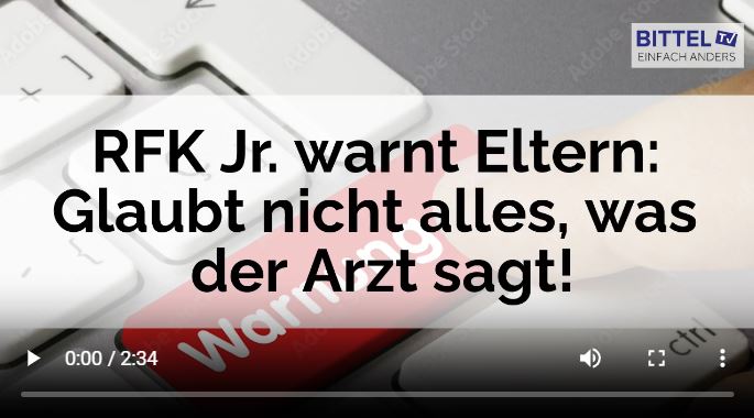 RFK Jr.: Eltern müssen kritisch bleiben – auch gegenüber Ärzten!