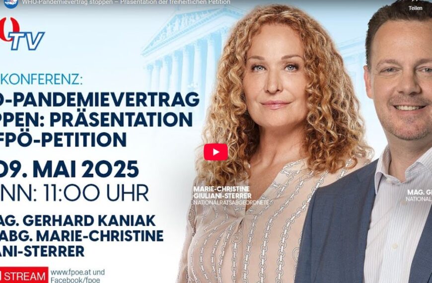 WHO-Pandemievertrag stoppen – Präsentation der freiheitlichen Petition