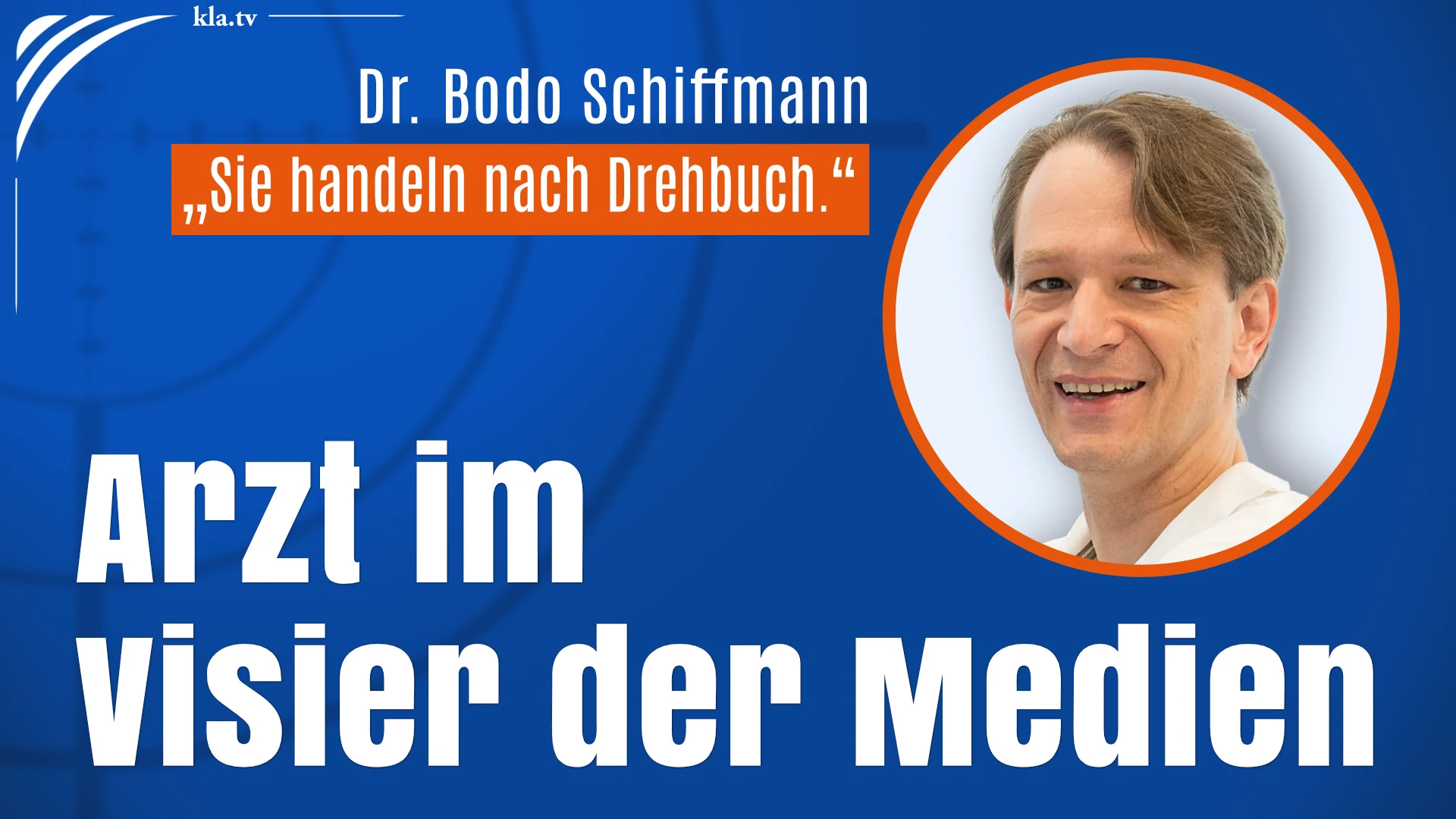 Dr. Bodo Schiffmann im Visier der Medien – „sie handeln nach Drehbuch“