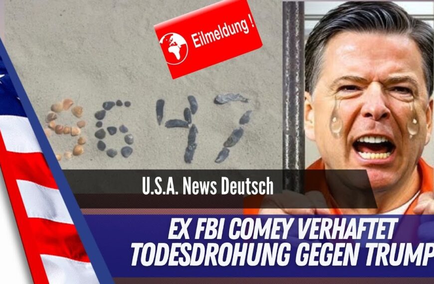 Eilmeldung – Todesdrohung gegen Trump? Ex-FBI-Chef Comey schockiert mit mysteriösem Post