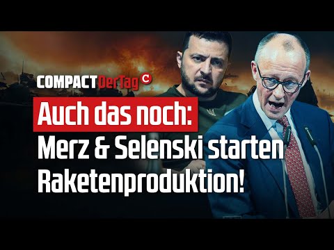 Auch das noch: Merz & Selenski starten Raketenproduktion!💥