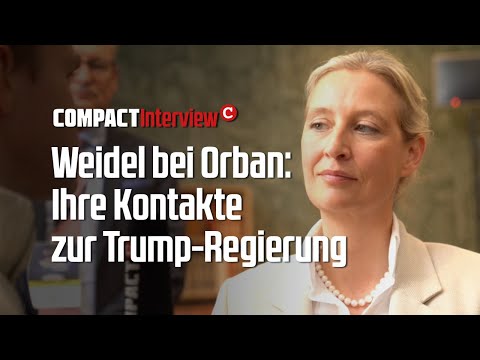 Weidel bei Orban: Ihre Kontakte zur Trump-Regierung