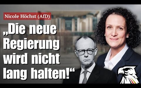 „Die neue Regierung wird nicht lang halten!“ | Nicole Höchst (AfD)