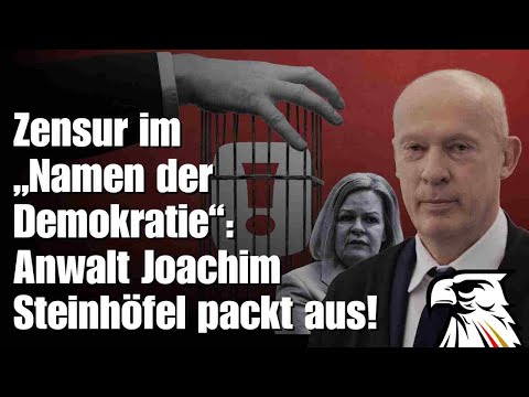 Zensur im „Namen der Demokratie“: Anwalt Joachim Steinhöfel packt aus!