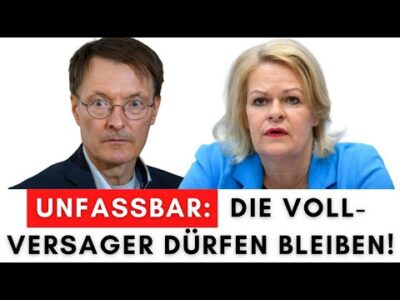 Mehr über den Artikel erfahren Faeser & Lauterbach bekommen doch neue Jobs in der Regierung!
